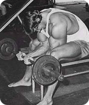 Arnold trsinng forearms.