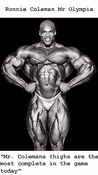 8x Mr. Olympia Ronnie Coleman Front Lat Spread Pose!