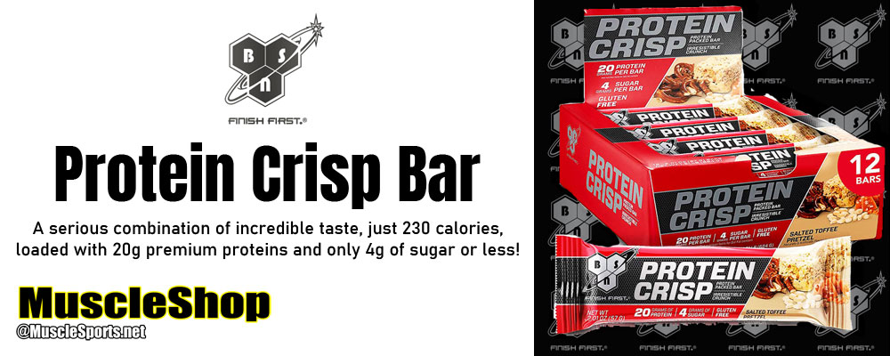 BSN Protein Crisp Bar Header