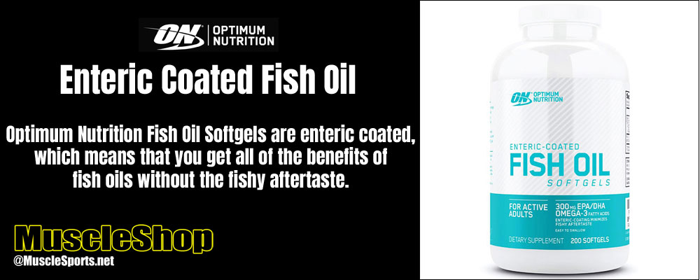 Optimum Nutrition Enteric Coated Fish Oil Header