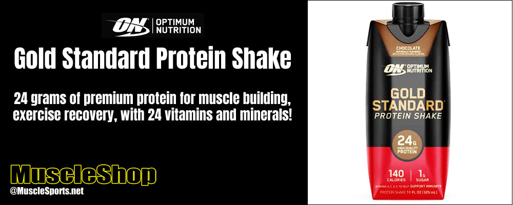 Optimum Nutrition Gold Standard Protein Shake Header