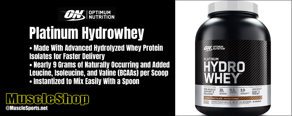 Optimum Nutrition Platinum Hydrowhey Header