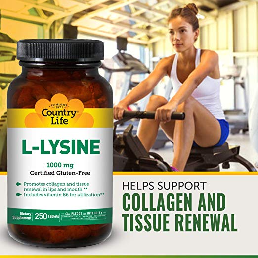 Country Life L-Lysine 1000mg with B-6