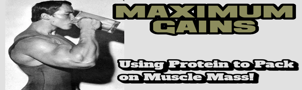 Maximum Gains - Using Protein to Pack on Muscle Mass!