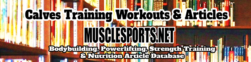 Calf Training Workouts & Articles Database Logo @MuscleSPorts.net