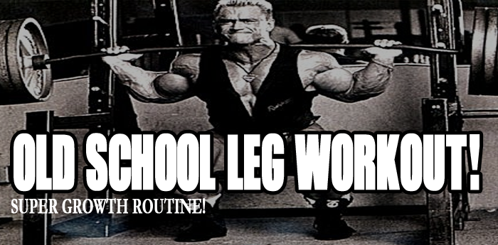 Bodybuilding: Old School Leg Workout - No BS hardcore old school leg program!