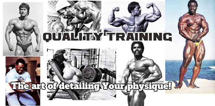 Quality Training - The art of detailing Your physique!