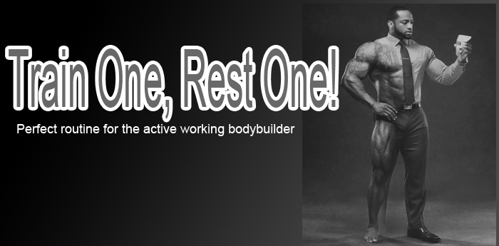 Train One, Rest One! The professionals bodybuilding schedule.