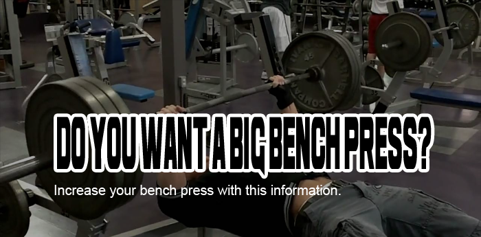 Do You Want A Big Bench Press?