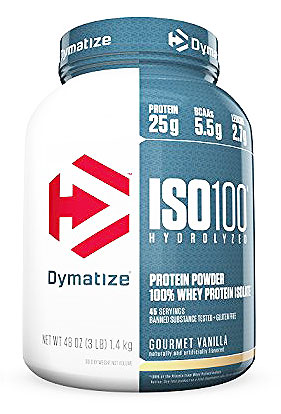 Dymatize ISO 100 -  Scientifically proven, fast-digesting, hydrolyzed, 100% whey protein isolate !