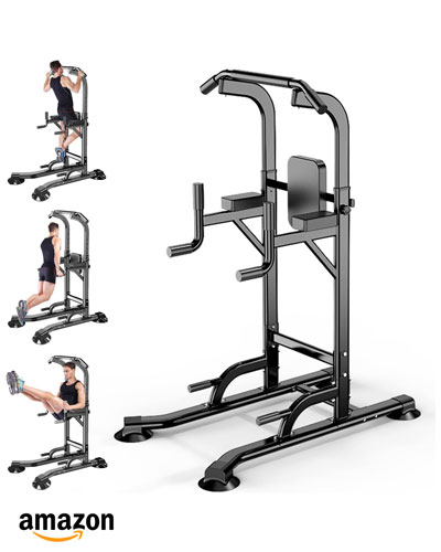 Power Tower - Adjustable Height Pull Up & Dip Station