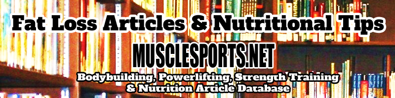 Fat Loss Articles & Nutritional Tips Logo @MuscleSPorts.net