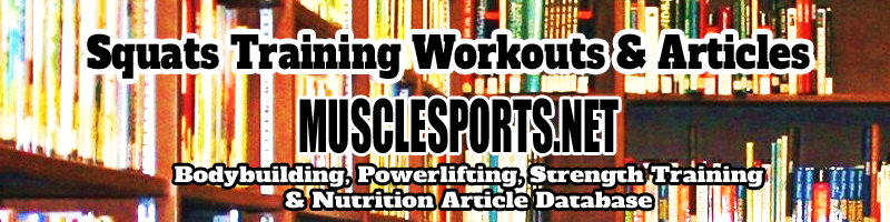 Squats Training Workouts & Articles Logo @MuscleSPorts.net