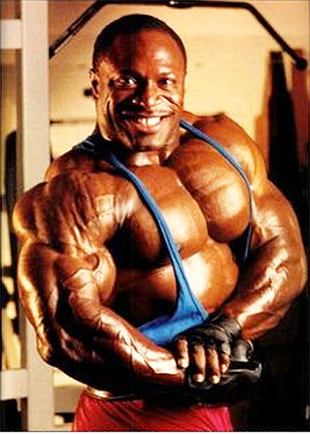 Lee Haney side chest pose