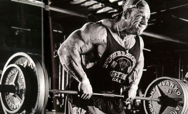 Dorian Yates 45 degree barbell row