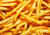 Reduce your consumption of foods like french fries.