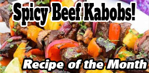 BBZone Recipe of the Month - Spicy Beef Kabobs