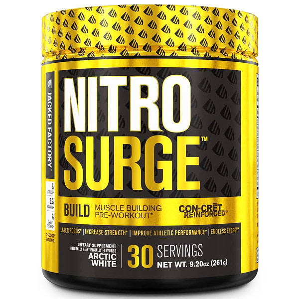 Jacked Factory Nitrosurge Build - Muscle Building Pre Workout!