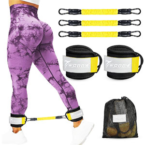 WOQQW Ankle Resistance Bands with Cuffs