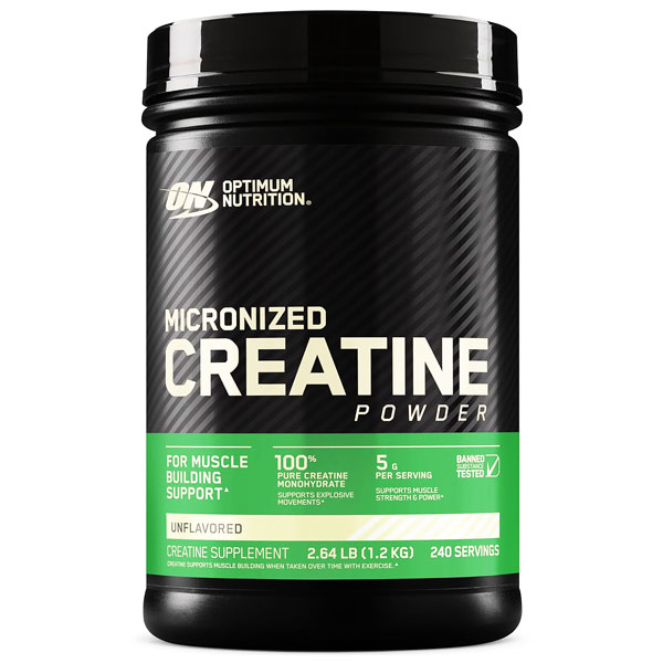 Optimum Nutrition Micronized Creatine Powder -  Made with CreaPure Creatine, Increases muscle strength and power!