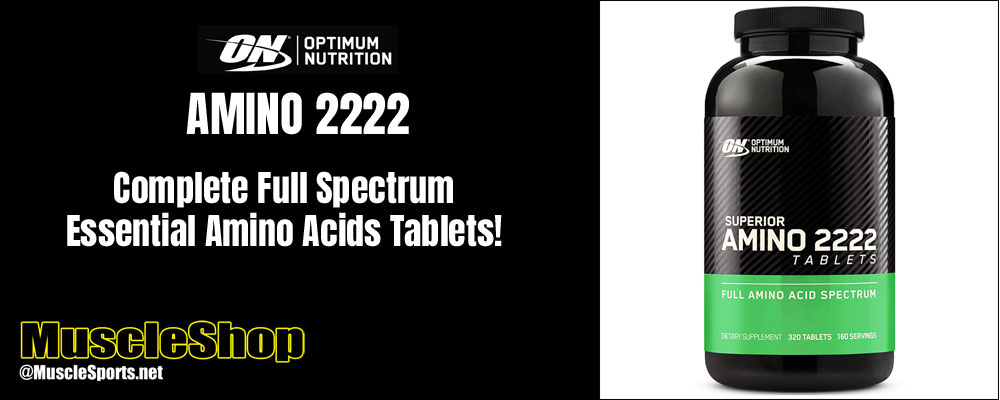 Optimum Nutrition Superior Amino 2222 Tablets Header
