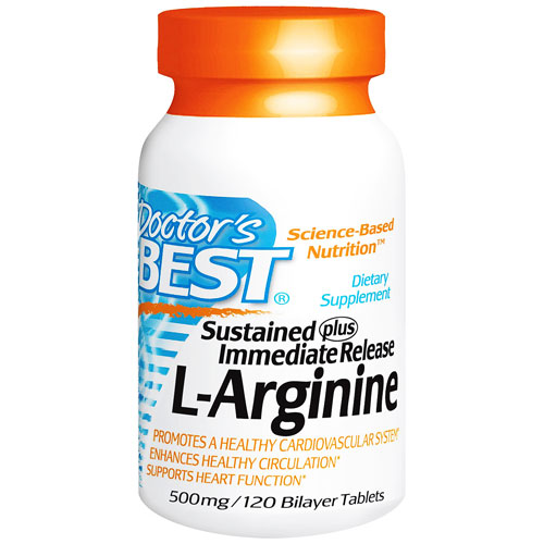 doctor's best sustained plus immediate release l-arginine