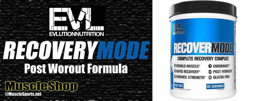 Evlution Nutrition Recovery Mode Header