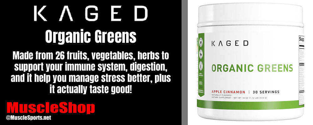 KAGED Organic Greens Header