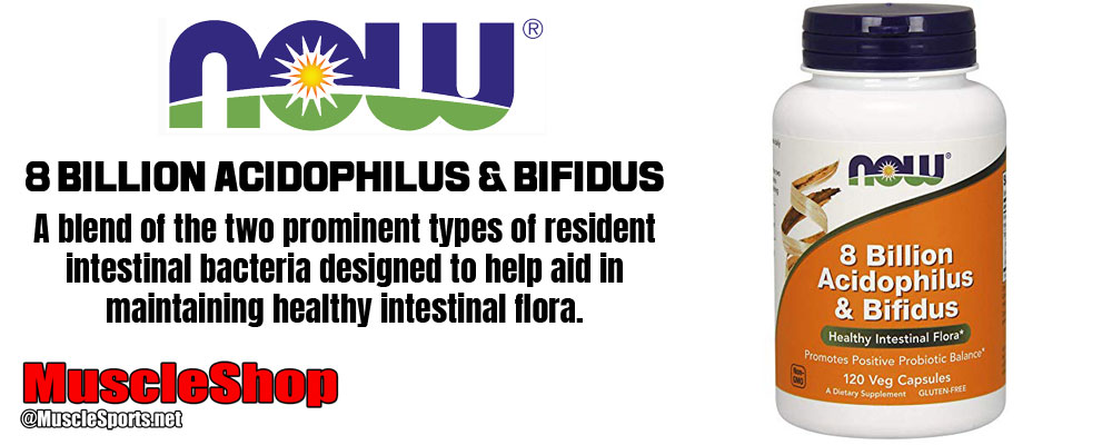 NOW 8 Billion Acidophilus & Bifidus Header