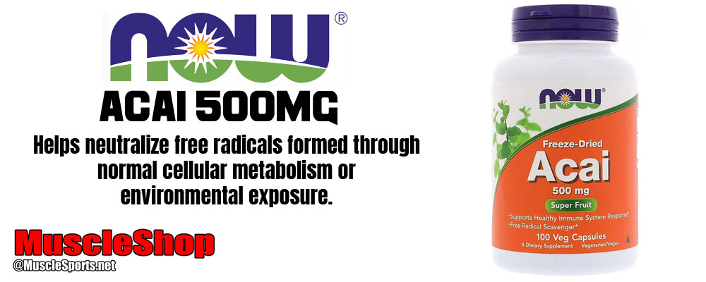 NOW Acai 500mg Header