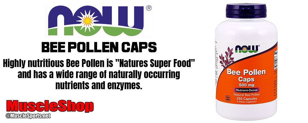 NOW Bee Pollen Caps Header