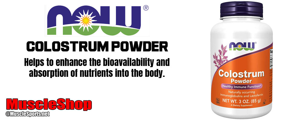 NOW Colostrum Powder Header