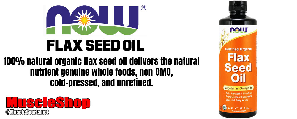 NOW Flax Seed Oil Header