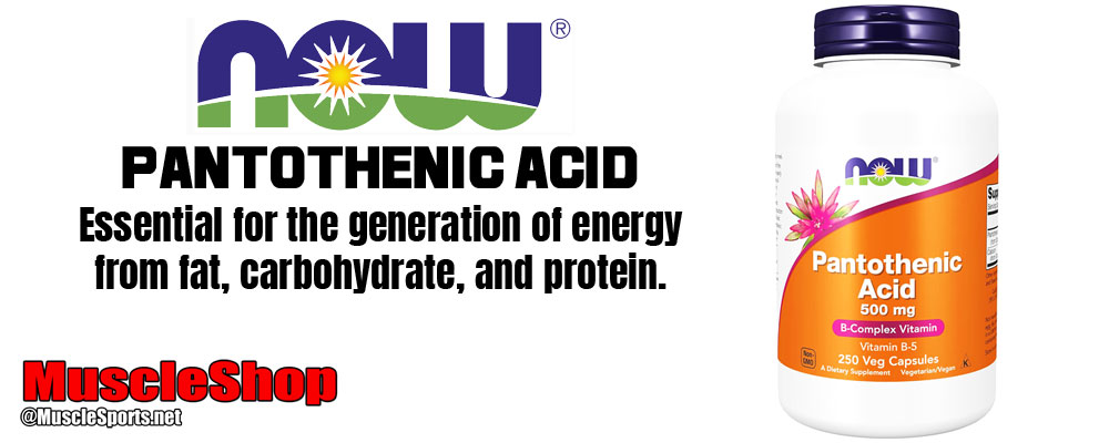 NOW Pantothenic Acid Header