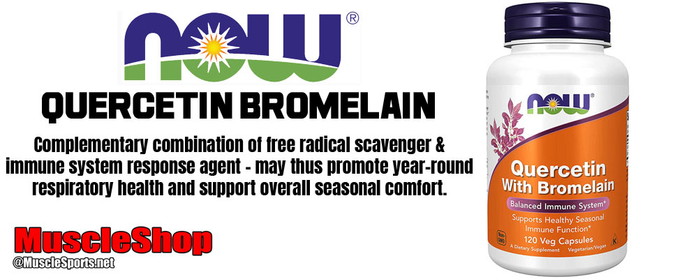 NOW Quercetin Bromelain Header