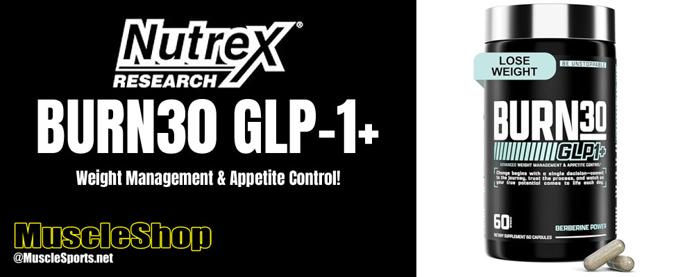 Nutrex Research BURN30 GLP-1+ Header