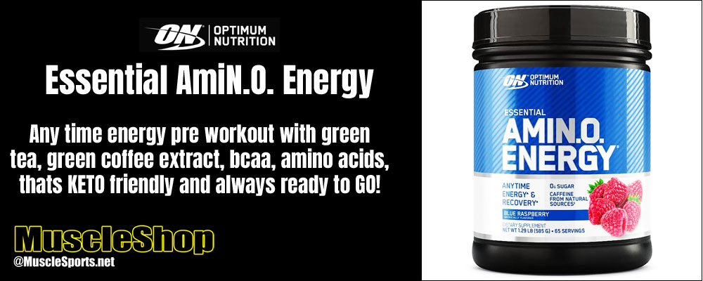 Optimum Nutrition Essential AmiN.O. Energy Header
