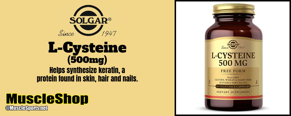 Solgar L-Cysteine 500mg Header