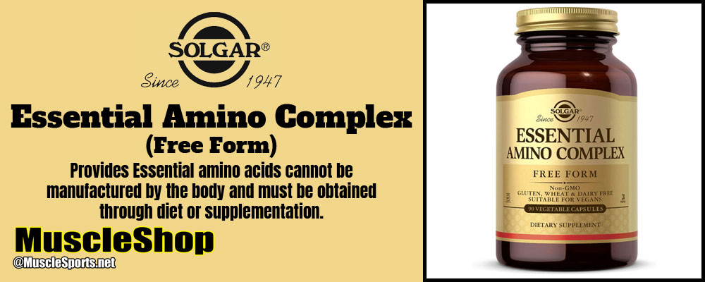 Solgar Essential Amino Complex Header