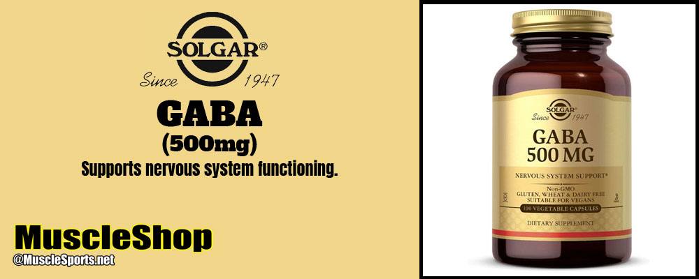 Solgar GABA 500mg Header