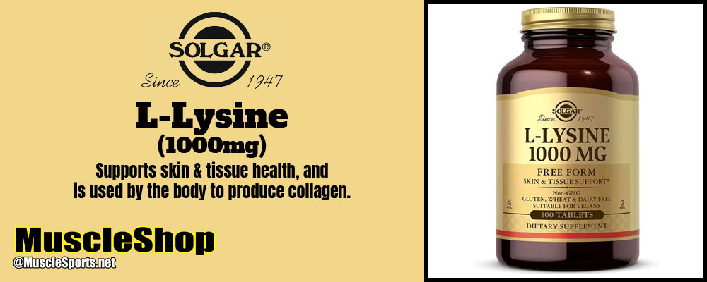 Solgar L-Lysine 1000mg Header