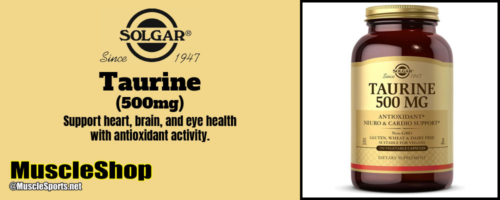 Solgar Taurine 500mg Header