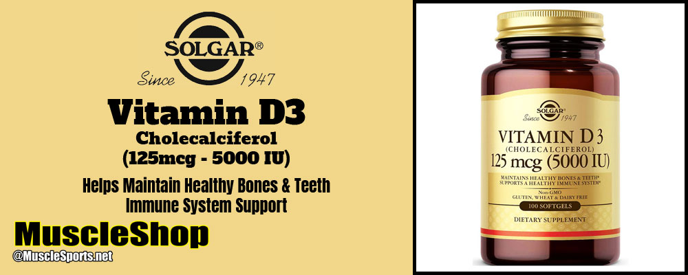 Solgar Vitamin D3 (5000IU) Header