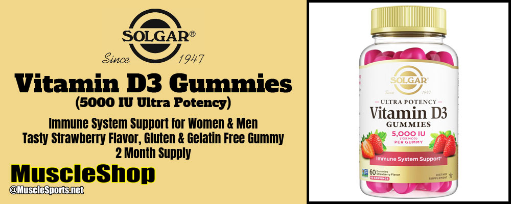 Solgar Vitamin D3 Gummies Header