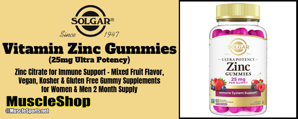 Solgar Zinc Gummies Header
