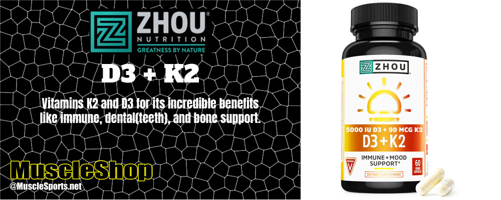 Zhou Nutrition D3+K2 Header
